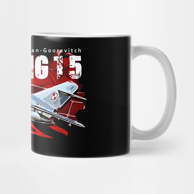 Mikoyan-Gurevich MiG-15 Soviet Union Vintage Fighterjet by aeroloversclothing